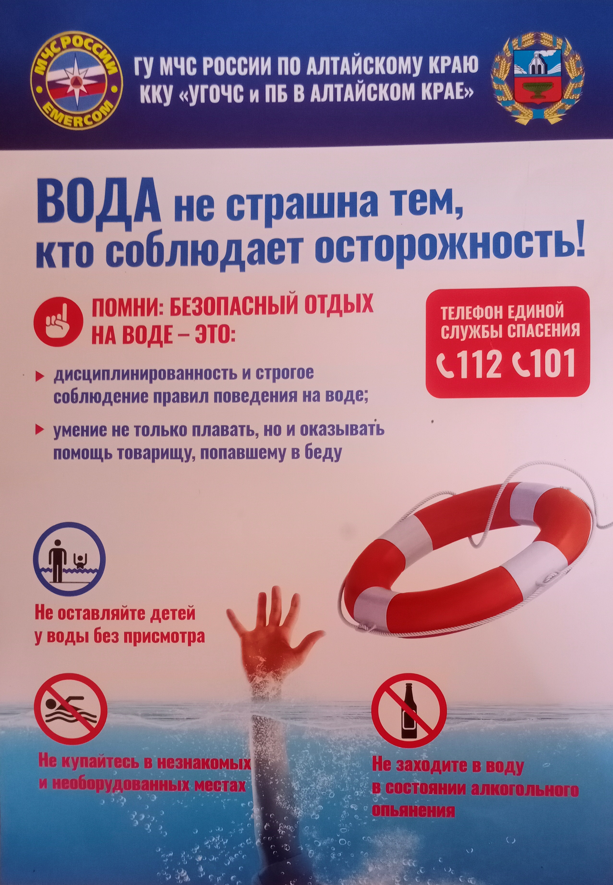 Безопасность на воде, каникулы!.
